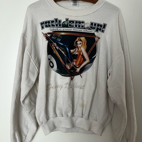 VINTAGE BILLIARDS BAR CREWNECK - Picture 1 of 6
